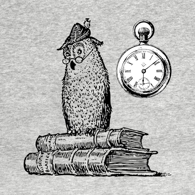 Owl book reading by teedesign20